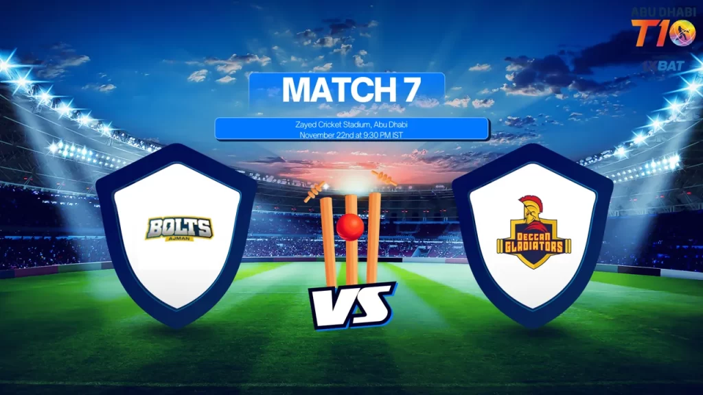 crickettimes Ajman Bolts vs. Chennai Brave Jaguars - T10 Match Prediction